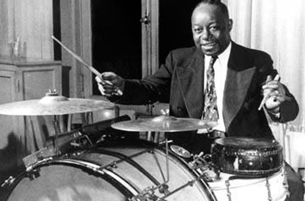 foto van Baby Dodds, belangrijk voor jazz drummen