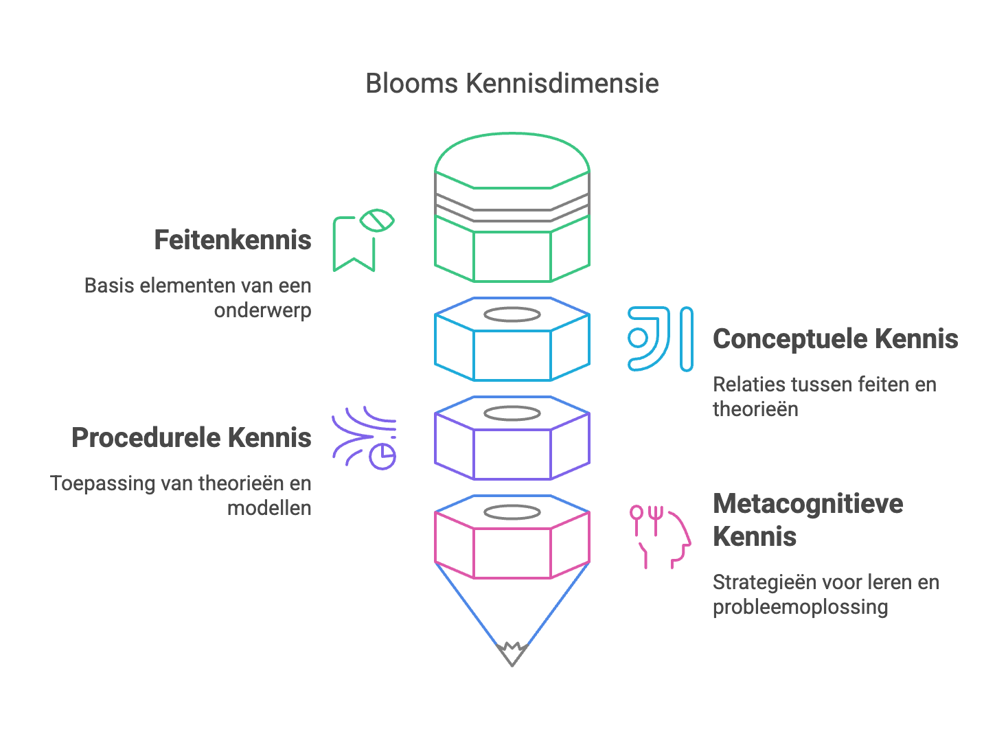 4 soorten kennis Bloom