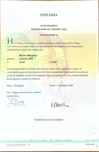 NT2 Diploma
