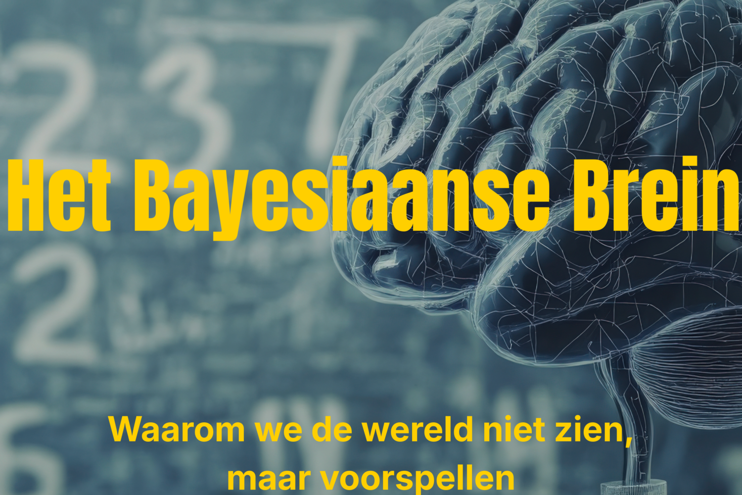 een brein met formula's wiskunde