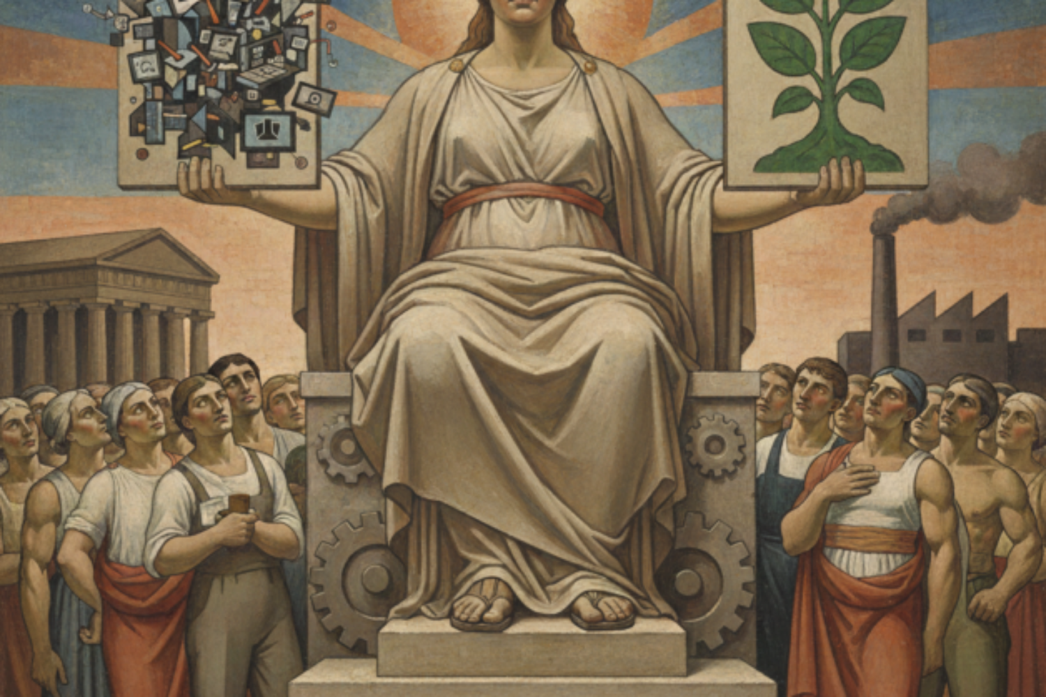 Spes seduta sul trono